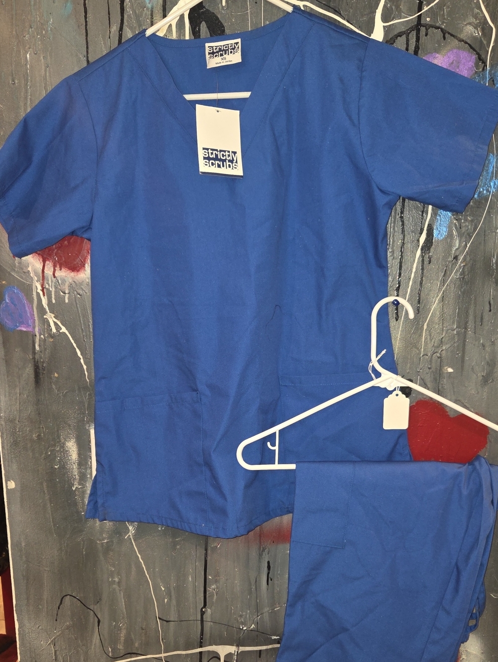 Strictly Scrubs Royal Blue Medical Scrub Top & Pants